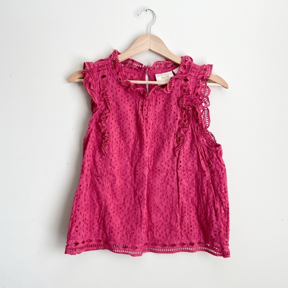 Anthropologie Tilly Eyelet Blouse by Maeve - Picture 5 of 9